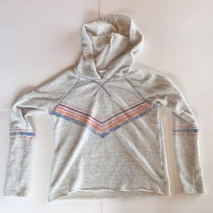 SOCIALITE WHITE VARSITY-LIKE HOODIE
